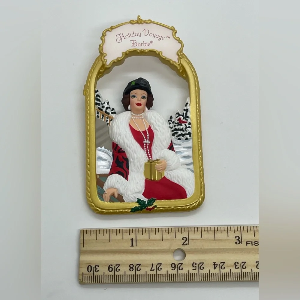 BARBIE HOLIDAY VOYAGE VINTAGE 1998 CHRISTMAS ORNAMENT